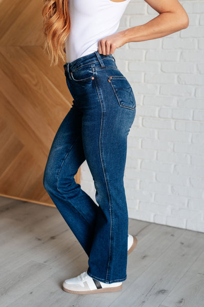 Santana High Rise Control Top Bootcut Jeans (Short Inseam) - Ruby Rebellion