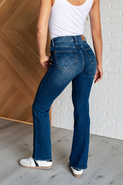 Santana High Rise Control Top Bootcut Jeans (Short Inseam) - Ruby Rebellion