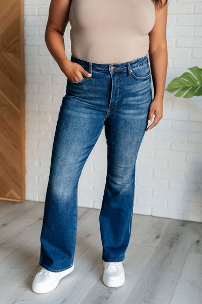 Santana High Rise Control Top Bootcut Jeans (Short Inseam) - Ruby Rebellion