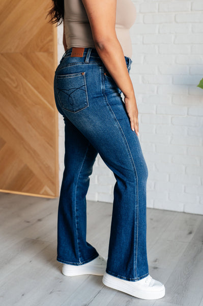 Santana High Rise Control Top Bootcut Jeans (Short Inseam) - Ruby Rebellion