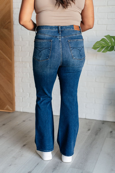Santana High Rise Control Top Bootcut Jeans (Short Inseam) - Ruby Rebellion