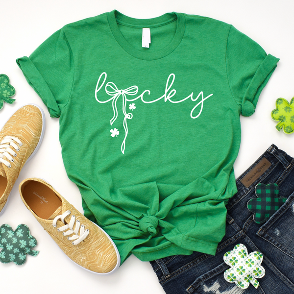 Lucky Bow Graphic Tee - Ruby Rebellion