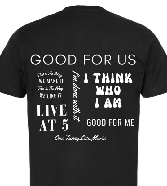 Lisa Marie I'm Done With It Collage Tee - Ruby Rebellion