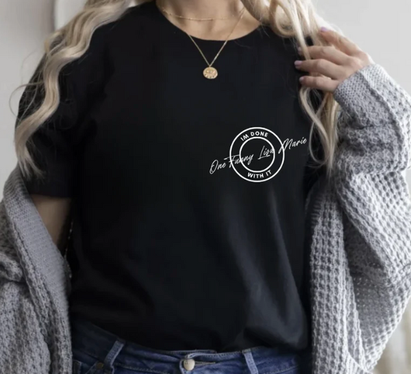 Lisa Marie I'm Done With It Collage Tee - Ruby Rebellion