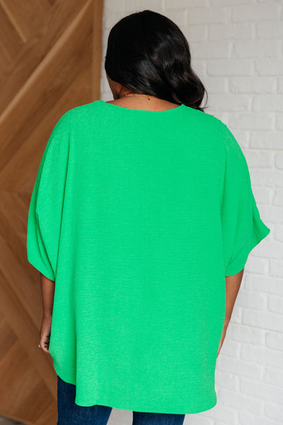 Set the Expectation V-Neck Top - Ruby Rebellion