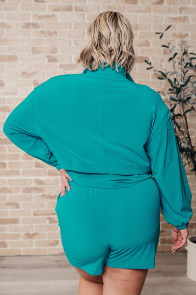 She's Got Game Cropped Jacket - Ruby Rebellion