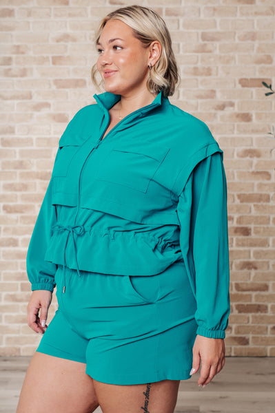 She's Got Game Cropped Jacket - Ruby Rebellion