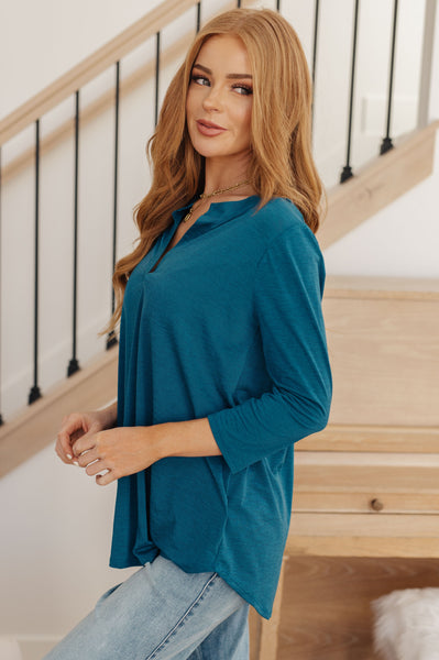 So Outstanding Top in Teal - Ruby Rebellion