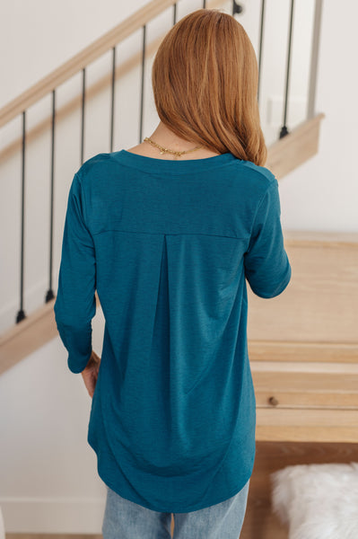 So Outstanding Top in Teal - Ruby Rebellion