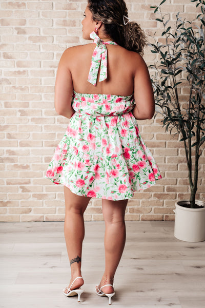 Soul Tied Floral Dress in Pink - Ruby Rebellion