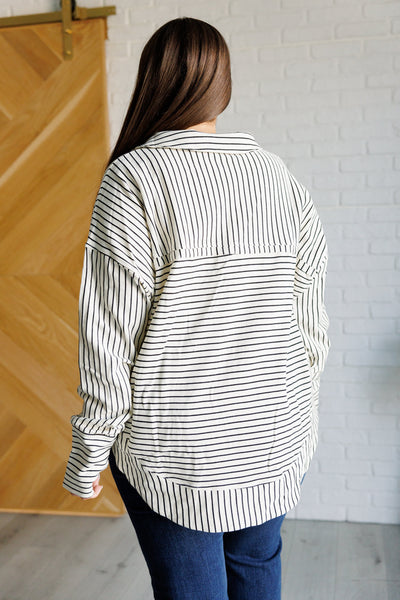 Striped Serendipity Pullover - Ruby Rebellion