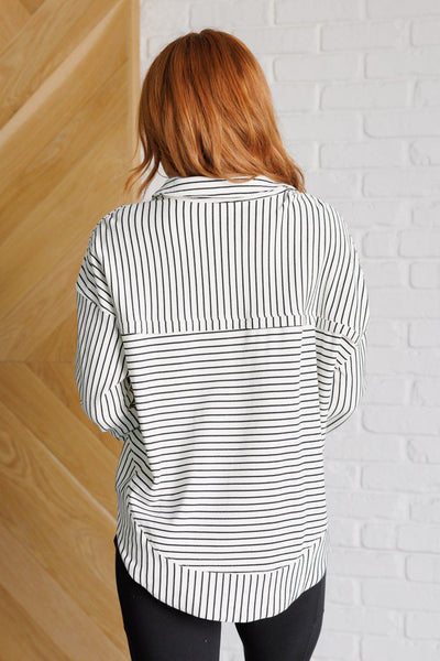 Striped Serendipity Pullover - Ruby Rebellion
