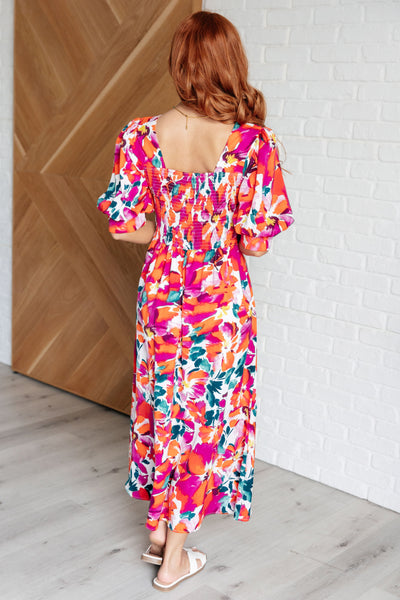 Stroll in the Park Floral Dress - Ruby Rebellion