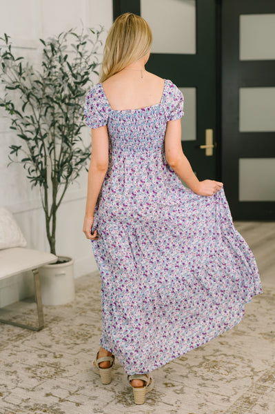 Sugar Talking Tiered Dress in Floral Print