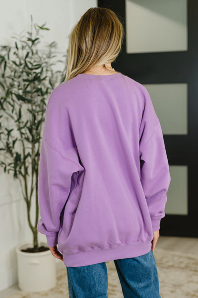 Sunday Snug Relaxed Pullover in Lavender - Ruby Rebellion
