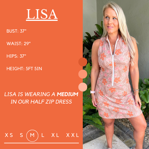 Half Zip Dress | Sunkissed