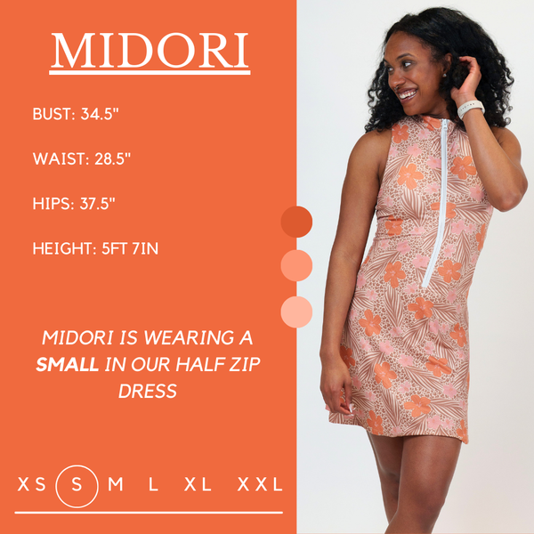 Half Zip Dress | Sunkissed