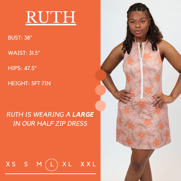 Half Zip Dress | Sunkissed