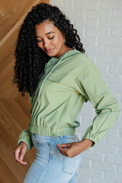 Tomorrow's Forecast Hooded Windbreaker - Ruby Rebellion