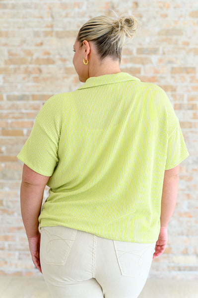 Two's Company Ribbed Button Down - Ruby Rebellion
