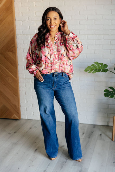 Understandably So Floral Blouse - Ruby Rebellion
