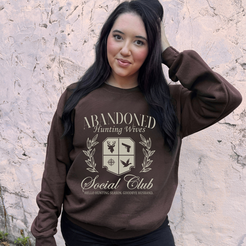 Hunting Wife Social Club Graphic Crewneck Sweatshirt