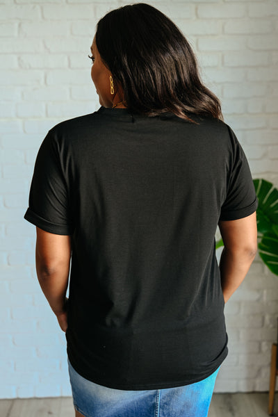 Uptown Crew T-Shirt in Black - Ruby Rebellion