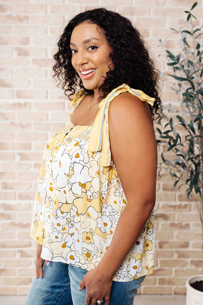 What's Happening Here Floral Tank - Ruby Rebellion