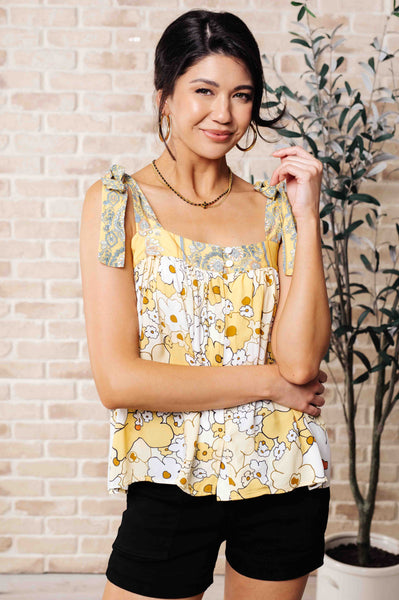 What's Happening Here Floral Tank - Ruby Rebellion