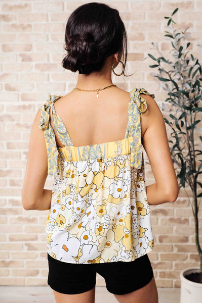 What's Happening Here Floral Tank - Ruby Rebellion