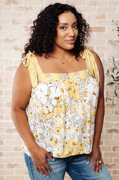 What's Happening Here Floral Tank - Ruby Rebellion