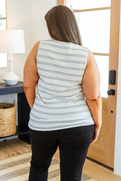 Wind In My Sails Striped Tank - Ruby Rebellion