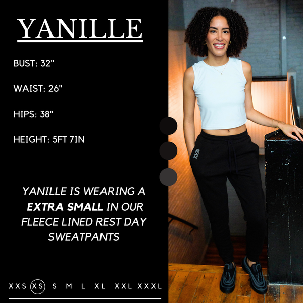 Rest Day Sweatpants | Fleece Lined | Black - Ruby Rebellion