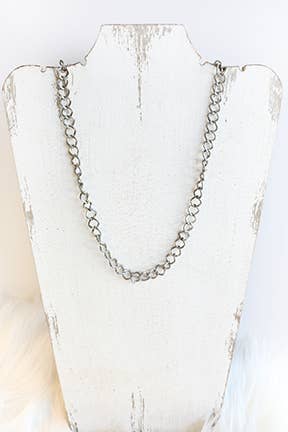 Silver Chain Necklace - 20"