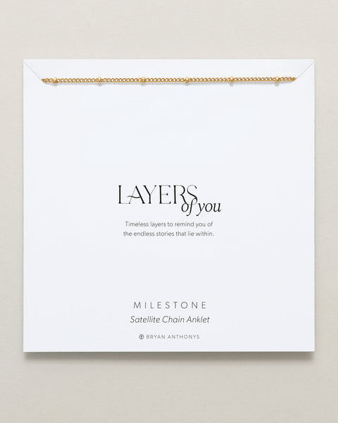 Milestone Satellite Chain Anklet