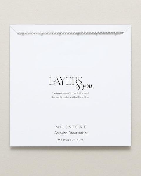 Milestone Satellite Chain Anklet