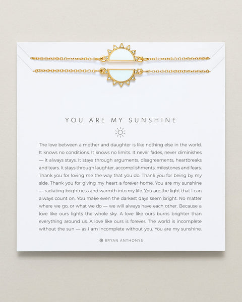 You Are My Sunshine Bracelet Set