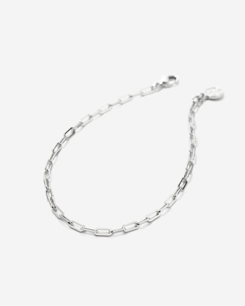 Connected Delicate Paperclip Chain Bracelet