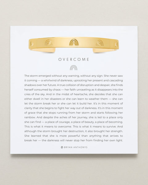 Overcome Engraved Cuff