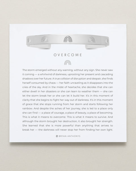 Overcome Engraved Cuff