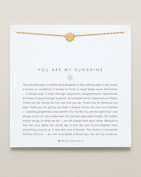 You Are My Sunshine Icon Necklace