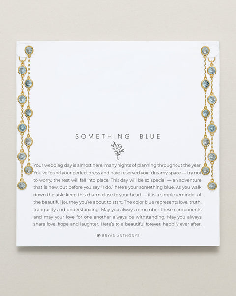 Something Blue Chandelier Earrings