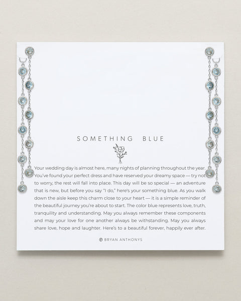 Something Blue Chandelier Earrings