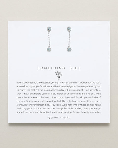 Something Blue Drop Earrings