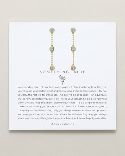 Something Blue Linear Earrings