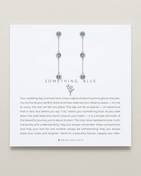 Something Blue Linear Earrings
