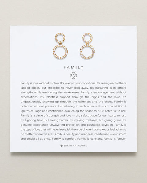 Family Drop Earrings
