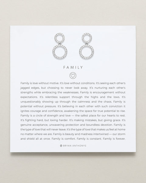 Family Drop Earrings