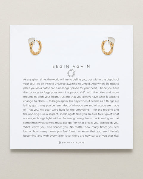 Begin Again Mini Hoop Earrings