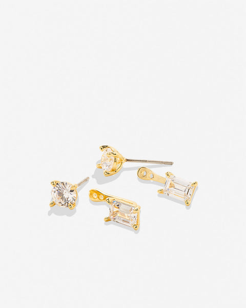 Beautifully Broken Emerald Cut Ear Jackets